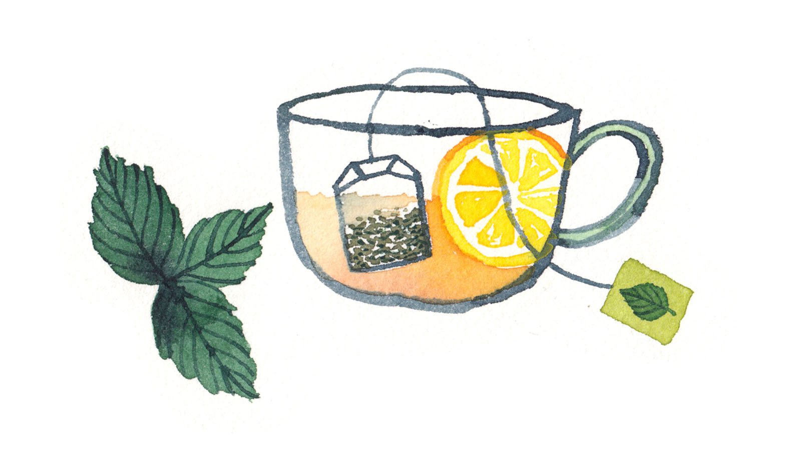 Lemon mint tea - Grace Lee Illustration & Art